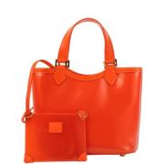 Pre-owned Canvas handbags Louis Vuitton Vintage , Orange , Dames