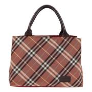 Pre-owned Canvas handbags Burberry Vintage , Red , Dames