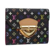 Pre-owned Canvas wallets Louis Vuitton Vintage , Black , Dames