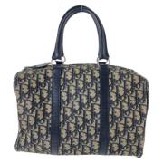 Pre-owned Canvas handbags Dior Vintage , Blue , Dames