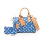 Pre-owned Leather louis-vuitton-bags Louis Vuitton Vintage , Blue , Da...