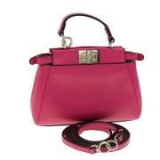 Pre-owned Leather fendi-bags Fendi Vintage , Pink , Dames