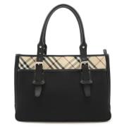 Pre-owned Canvas handbags Burberry Vintage , Black , Heren