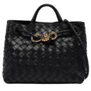 Pre-owned Leather handbags Bottega Veneta Vintage , Black , Dames