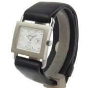 Pre-owned Stainless Steel watches Hermès Vintage , White , Dames