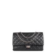 Pre-owned Leather chanel-bags Chanel Vintage , Black , Dames