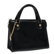 Pre-owned Leather handbags Versace Pre-owned , Black , Dames