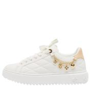 Pre-owned Leather sneakers Louis Vuitton Vintage , White , Dames