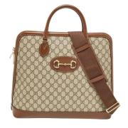 Pre-owned Leather gucci-bags Gucci Vintage , Brown , Dames