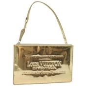 Pre-owned Canvas clutches Louis Vuitton Vintage , Yellow , Dames