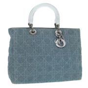 Pre-owned Canvas dior-bags Dior Vintage , Blue , Dames