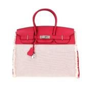 Pre-owned Leather handbags Hermès Vintage , Red , Dames