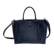 Pre-owned Leather louis-vuitton-bags Louis Vuitton Vintage , Blue , Da...