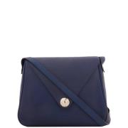 Pre-owned Canvas shoulder-bags Hermès Vintage , Blue , Dames