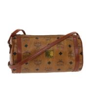 Pre-owned Leather shoulder-bags MCM Pre-owned , Brown , Dames