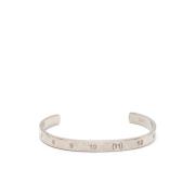 Zilveren Numerieke Manchet Armband Maison Margiela , Beige , Unisex