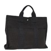 Pre-owned Canvas totes Hermès Vintage , Gray , Dames