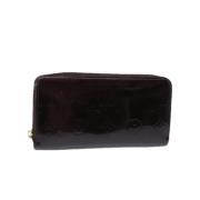 Pre-owned Leather wallets Louis Vuitton Vintage , Red , Dames