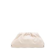 Pre-owned Leather clutches Bottega Veneta Vintage , White , Dames