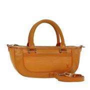 Pre-owned Leather louis-vuitton-bags Louis Vuitton Vintage , Orange , ...