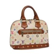 Pre-owned Canvas louis-vuitton-bags Louis Vuitton Vintage , White , Da...