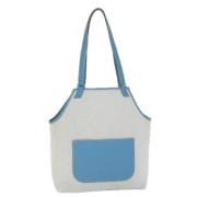 Pre-owned Canvas shoulder-bags Hermès Vintage , White , Dames