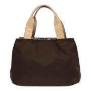 Pre-owned Fabric handbags Burberry Vintage , Brown , Dames