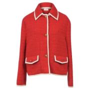 Pre-owned Cotton outerwear Valentino Vintage , Red , Dames