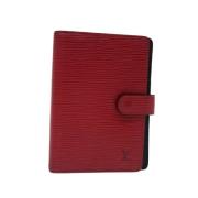 Pre-owned Leather home-office Louis Vuitton Vintage , Red , Dames