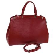 Pre-owned Leather louis-vuitton-bags Louis Vuitton Vintage , Red , Dam...