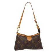 Pre-owned Canvas shoulder-bags Louis Vuitton Vintage , Brown , Dames