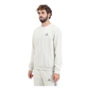 Essentials Beige Crewneck Sweater Adidas , Gray , Heren