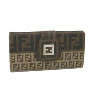 Pre-owned Canvas wallets Fendi Vintage , Brown , Dames