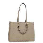 Pre-owned Leather totes Louis Vuitton Vintage , Beige , Dames