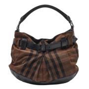 Pre-owned Canvas handbags Burberry Vintage , Black , Dames