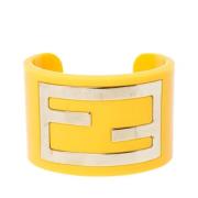 Pre-owned Fabric bracelets Fendi Vintage , Yellow , Dames