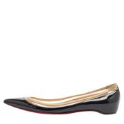 Pre-owned Leather flats Christian Louboutin Pre-owned , Black , Dames