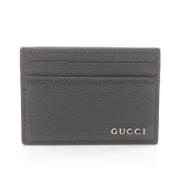 Pre-owned Leather wallets Gucci Vintage , Black , Dames