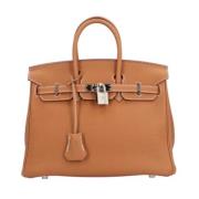 Pre-owned Leather handbags Hermès Vintage , Brown , Dames