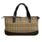 Pre-owned Canvas handbags Burberry Vintage , Brown , Dames