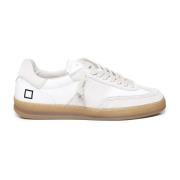 Witte kalfsleren sportieve sneakers D.a.t.e. , White , Heren