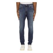 Slim Fit Jeans Department Five , Blue , Heren