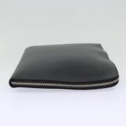 Pre-owned Leather clutches Louis Vuitton Vintage , Black , Dames