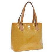 Pre-owned Leather totes Louis Vuitton Vintage , Beige , Dames