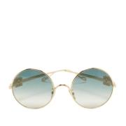 Pre-owned Metal sunglasses Loewe Pre-owned , Green , Dames