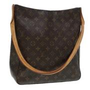 Pre-owned Canvas handbags Louis Vuitton Vintage , Brown , Dames