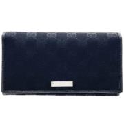 Pre-owned Canvas wallets Gucci Vintage , Black , Dames