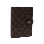 Pre-owned Coated canvas home-office Louis Vuitton Vintage , Brown , Da...