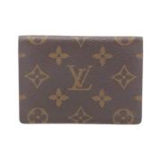 Pre-owned Leather wallets Louis Vuitton Vintage , Brown , Dames