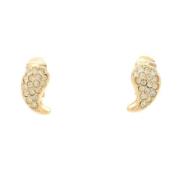 Pre-owned Metal earrings Dior Vintage , Yellow , Dames